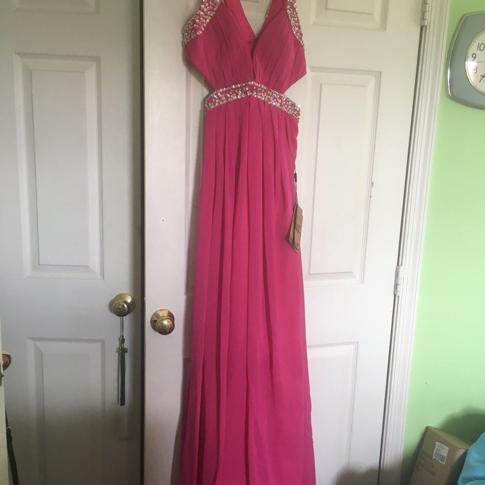 Fuschia long Formal/ Prom/ Party Dress